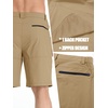 image:imageTACVASEN Mens Summer Outdoor Shorts Quick Dry Water Resistant Cargo Casual Golf Work Hiking Shorts NO Belt03 Khaki