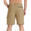 image:imageTACVASEN Mens Summer Outdoor Shorts Quick Dry Water Resistant Cargo Casual Golf Work Hiking Shorts NO Belt03 Khaki