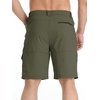image:imageTACVASEN Mens Summer Outdoor Shorts Quick Dry Water Resistant Cargo Casual Golf Work Hiking Shorts NO BeltArmy Green