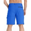 image:imageTACVASEN Mens Summer Outdoor Shorts Quick Dry Water Resistant Cargo Casual Golf Work Hiking Shorts NO BeltColor Blue