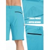 image:imageTACVASEN Mens Summer Outdoor Shorts Quick Dry Water Resistant Cargo Casual Golf Work Hiking Shorts NO BeltIce Blue