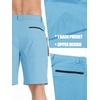 image:imageTACVASEN Mens Summer Outdoor Shorts Quick Dry Water Resistant Cargo Casual Golf Work Hiking Shorts NO BeltSky Blue