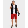 image:imageTACVASEN Mens Summer Outdoor Shorts Quick Dry Water Resistant Cargo Casual Golf Work Hiking Shorts NO BeltTomato Red