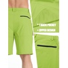 image:imageTACVASEN Mens Summer Outdoor Shorts Quick Dry Water Resistant Cargo Casual Golf Work Hiking Shorts NO BeltYellow Green