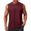 image:imageTACVASEN Mens Sleeveless Shirts Quick Dry Tank Tops for Men Sun Protection UPF 50 Athletic Gym Workout Muscle Shirts21 Wine Red
