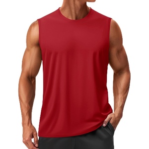 image:imageTACVASEN Mens Sleeveless Shirts Quick Dry Tank Tops for Men Sun Protection UPF 50 Athletic Gym Workout Muscle Shirts20 Red
