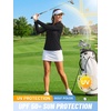image:imageTACVASEN Womens Polo Shirts Long Sleeves Golf Tops V Neck Collared Shirt  Quick Dry Lightweight UPF 50 Sun Protection Breathable Active Tennis Business Work Daily Wear01black
