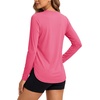 image:imageTACVASEN Womens Sun Shirts UPF 50 Long Sleeve Quick Dry Hiking Tops  Polyester Lightweight Breathable Shirt for Workout Fishing Running Golf Outdoor Active Sports SummerRose Red