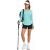 image:imageTACVASEN Womens Sun Shirts UPF 50 Long Sleeve Quick Dry Hiking Tops  Polyester Lightweight Breathable Shirt for Workout Fishing Running Golf Outdoor Active Sports SummerLake Blue