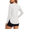image:imageTACVASEN Womens Sun Shirts UPF 50 Long Sleeve Quick Dry Hiking Tops  Polyester Lightweight Breathable Shirt for Workout Fishing Running Golf Outdoor Active Sports SummerWhite