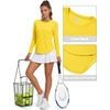 image:imageTACVASEN Womens Sun Shirts UPF 50 Long Sleeve Quick Dry Hiking Tops  Polyester Lightweight Breathable Shirt for Workout Fishing Running Golf Outdoor Active Sports SummerBright Yellow