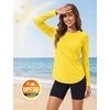 image:imageTACVASEN Womens Sun Shirts UPF 50 Long Sleeve Quick Dry Hiking Tops  Polyester Lightweight Breathable Shirt for Workout Fishing Running Golf Outdoor Active Sports SummerBright Yellow