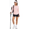 image:imageTACVASEN Womens Sun Shirts UPF 50 Long Sleeve Quick Dry Hiking Tops  Polyester Lightweight Breathable Shirt for Workout Fishing Running Golf Outdoor Active Sports SummerLight Pink
