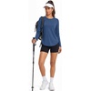 image:imageTACVASEN Womens Sun Shirts UPF 50 Long Sleeve Quick Dry Hiking Tops  Polyester Lightweight Breathable Shirt for Workout Fishing Running Golf Outdoor Active Sports SummerBlue Gray