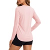 image:imageTACVASEN Womens Sun Shirts UPF 50 Long Sleeve Quick Dry Hiking Tops  Polyester Lightweight Breathable Shirt for Workout Fishing Running Golf Outdoor Active Sports SummerLight Pink