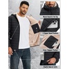 image:imageTACVASEN Mens Puffer Jacket Hooded Sherpa Lined Water Resistant Winter Coat  Warm windproof insulated quilted fleece puffy jacket for casual work travel outdoor hiking skiing snow fishing cold weatherBlack