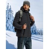 image:imageTACVASEN Mens Puffer Jacket Hooded Sherpa Lined Water Resistant Winter Coat  Warm windproof insulated quilted fleece puffy jacket for casual work travel outdoor hiking skiing snow fishing cold weatherBlackblack