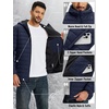 image:imageTACVASEN Mens Puffer Jacket Hooded Sherpa Lined Water Resistant Winter Coat  Warm windproof insulated quilted fleece puffy jacket for casual work travel outdoor hiking skiing snow fishing cold weatherNavy Blueblack