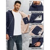 image:imageTACVASEN Mens Puffer Jacket Hooded Sherpa Lined Water Resistant Winter Coat  Warm windproof insulated quilted fleece puffy jacket for casual work travel outdoor hiking skiing snow fishing cold weatherNavy Blue