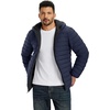 image:imageTACVASEN Mens Puffer Jacket Hooded Sherpa Lined Water Resistant Winter Coat  Warm windproof insulated quilted fleece puffy jacket for casual work travel outdoor hiking skiing snow fishing cold weatherNavy Blueblack
