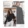 image:imageTACVASEN Womens Fleece Lined Sweatshirt Crewneck Winter Sherpa Pullover  Thermal Shirt Long Sleeve Warm Tops Fuzzy Cozy Sweaters No Hood01black