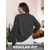 image:imageTACVASEN Womens Fleece Lined Sweatshirt Crewneck Winter Sherpa Pullover  Thermal Shirt Long Sleeve Warm Tops Fuzzy Cozy Sweaters No Hood04deep Grey