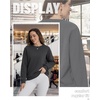 image:imageTACVASEN Womens Fleece Lined Sweatshirt Crewneck Winter Sherpa Pullover  Thermal Shirt Long Sleeve Warm Tops Fuzzy Cozy Sweaters No Hood04deep Grey