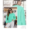 image:imageTACVASEN Womens Fleece Lined Sweatshirt Crewneck Winter Sherpa Pullover  Thermal Shirt Long Sleeve Warm Tops Fuzzy Cozy Sweaters No HoodMint Green