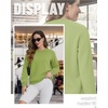 image:imageTACVASEN Womens Fleece Lined Sweatshirt Crewneck Winter Sherpa Pullover  Thermal Shirt Long Sleeve Warm Tops Fuzzy Cozy Sweaters No HoodOlive Green