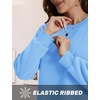 image:imageTACVASEN Womens Fleece Lined Sweatshirt Crewneck Winter Sherpa Pullover  Thermal Shirt Long Sleeve Warm Tops Fuzzy Cozy Sweaters No HoodSky Blue