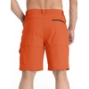 image:imageTACVASEN Mens Summer Outdoor Shorts 710 Cargo Casual Golf Hiking  Lightweight Quick Dry Water Resistant Stretch Breathable Moisture Wicking 5 Pockets Dress Fishing Travel Work No BeltOrange