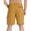 image:imageTACVASEN Mens Summer Outdoor Shorts 710 Cargo Casual Golf Hiking  Lightweight Quick Dry Water Resistant Stretch Breathable Moisture Wicking 5 Pockets Dress Fishing Travel Work No BeltTurmeric
