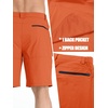 image:imageTACVASEN Mens Summer Outdoor Shorts 710 Cargo Casual Golf Hiking  Lightweight Quick Dry Water Resistant Stretch Breathable Moisture Wicking 5 Pockets Dress Fishing Travel Work No BeltOrange