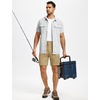 image:imageTACVASEN Mens Summer Outdoor Shorts 710 Cargo Casual Golf Hiking  Lightweight Quick Dry Water Resistant Stretch Breathable Moisture Wicking 5 Pockets Dress Fishing Travel Work No Belt03 Khaki