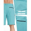 image:imageTACVASEN Mens Summer Outdoor Shorts 710 Cargo Casual Golf Hiking  Lightweight Quick Dry Water Resistant Stretch Breathable Moisture Wicking 5 Pockets Dress Fishing Travel Work No BeltWater Blue