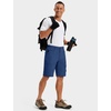 image:imageTACVASEN Mens Summer Outdoor Shorts 710 Cargo Casual Golf Hiking  Lightweight Quick Dry Water Resistant Stretch Breathable Moisture Wicking 5 Pockets Dress Fishing Travel Work No BeltBlue