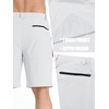 image:imageTACVASEN Mens Summer Outdoor Shorts 710 Cargo Casual Golf Hiking  Lightweight Quick Dry Water Resistant Stretch Breathable Moisture Wicking 5 Pockets Dress Fishing Travel Work No Belt04 White