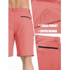 image:imageTACVASEN Mens Summer Outdoor Shorts 710 Cargo Casual Golf Hiking  Lightweight Quick Dry Water Resistant Stretch Breathable Moisture Wicking 5 Pockets Dress Fishing Travel Work No BeltPink