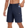 image:imageTACVASEN Mens Summer Outdoor Shorts 710 Cargo Casual Golf Hiking  Lightweight Quick Dry Water Resistant Stretch Breathable Moisture Wicking 5 Pockets Dress Fishing Travel Work No BeltNavy