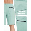 image:imageTACVASEN Mens Summer Outdoor Shorts 710 Cargo Casual Golf Hiking  Lightweight Quick Dry Water Resistant Stretch Breathable Moisture Wicking 5 Pockets Dress Fishing Travel Work No BeltLlakeblue