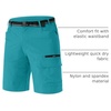 image:imageTACVASEN Mens Summer Outdoor Shorts 710 Cargo Casual Golf Hiking  Lightweight Quick Dry Water Resistant Stretch Breathable Moisture Wicking 5 Pockets Dress Fishing Travel Work No BeltLake Blue