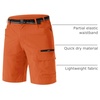 image:imageTACVASEN Mens Summer Outdoor Shorts 710 Cargo Casual Golf Hiking  Lightweight Quick Dry Water Resistant Stretch Breathable Moisture Wicking 5 Pockets Dress Fishing Travel Work No BeltOrange