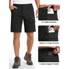 image:imageTACVASEN Mens Summer Outdoor Shorts 710 Cargo Casual Golf Hiking  Lightweight Quick Dry Water Resistant Stretch Breathable Moisture Wicking 5 Pockets Dress Fishing Travel Work No Belt02 Black