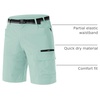 image:imageTACVASEN Mens Summer Outdoor Shorts 710 Cargo Casual Golf Hiking  Lightweight Quick Dry Water Resistant Stretch Breathable Moisture Wicking 5 Pockets Dress Fishing Travel Work No BeltLlakeblue