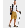 image:imageTACVASEN Mens Summer Outdoor Shorts 710 Cargo Casual Golf Hiking  Lightweight Quick Dry Water Resistant Stretch Breathable Moisture Wicking 5 Pockets Dress Fishing Travel Work No BeltTurmeric