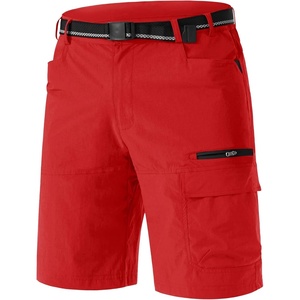 image:imageTACVASEN Mens Summer Outdoor Shorts 710 Cargo Casual Golf Hiking  Lightweight Quick Dry Water Resistant Stretch Breathable Moisture Wicking 5 Pockets Dress Fishing Travel Work No BeltTomato Red