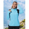 image:imageTACVASEN Womens Lightweight Athletic Jacket UPF 50 Long Sleeve Sun Shirt  Sweatshirt Ladies Tops Activewear Summer Zip Up Pockets UV Protection Light Dry Fit Workout Yoga Exercise Casual GolfLight Blue