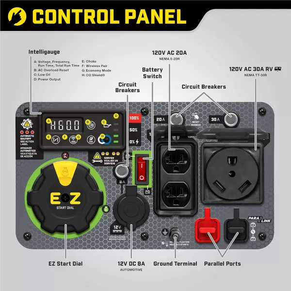 Champion Power Equipment 201323 2500-Watt Ultralight Portable Dual Fuel Inverter Generator with CO Shield