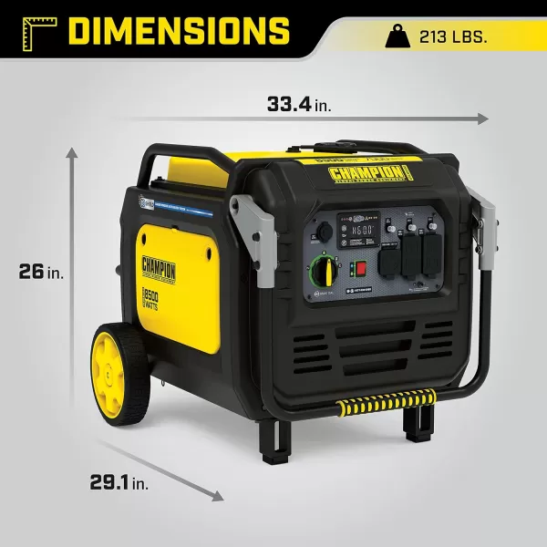 Champion Power Equipment 201323 2500-Watt Ultralight Portable Dual Fuel Inverter Generator with CO Shield