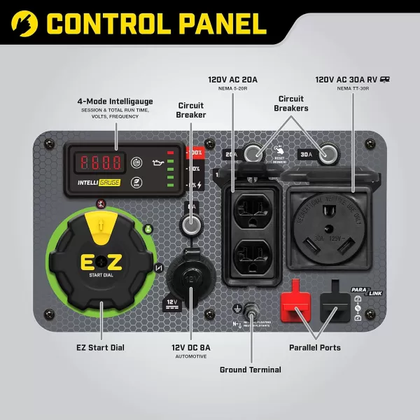 Champion Power Equipment 201323 2500-Watt Ultralight Portable Dual Fuel Inverter Generator with CO Shield